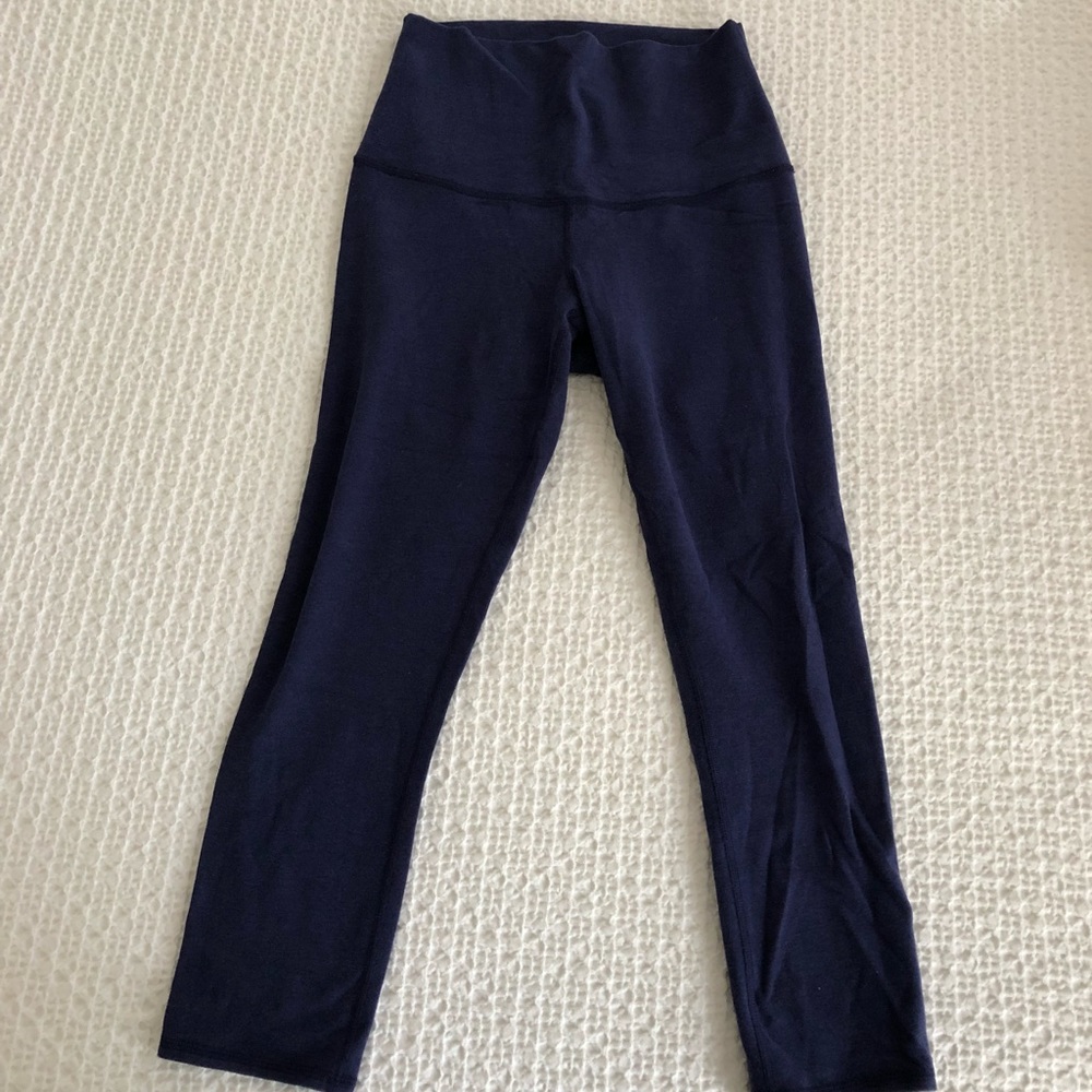 Cotton Navy Lululemon Crop